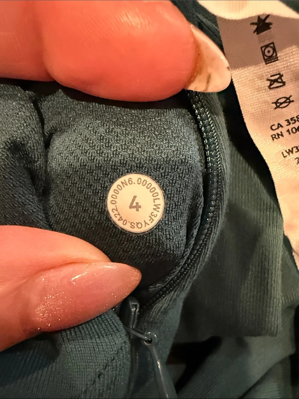 Lululemon Rulu Running Long-Sleeve Mock Neck Shirt Green Jasper